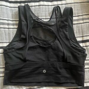 Lululemon Athletica Black Racerback Sports Bra